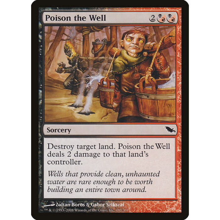 Magic: The Gathering Poison the Well (193) Moderately Played