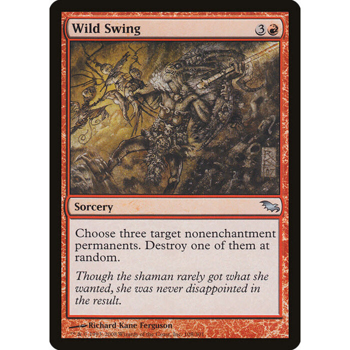Magic: The Gathering Wild Swing (108) Lightly Played Foil