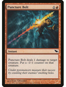 Magic: The Gathering Puncture Bolt (102) Moderately Played