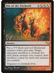 Magic: The Gathering Din of the Fireherd (184) Moderately Played