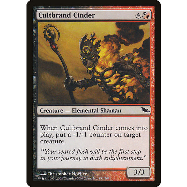 Magic: The Gathering Cultbrand Cinder (182) Moderately Played