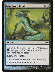 Magic: The Gathering Scarscale Ritual (175) Moderately Played