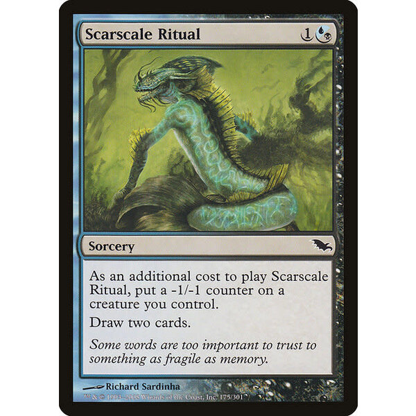 Magic: The Gathering Scarscale Ritual (175) Moderately Played