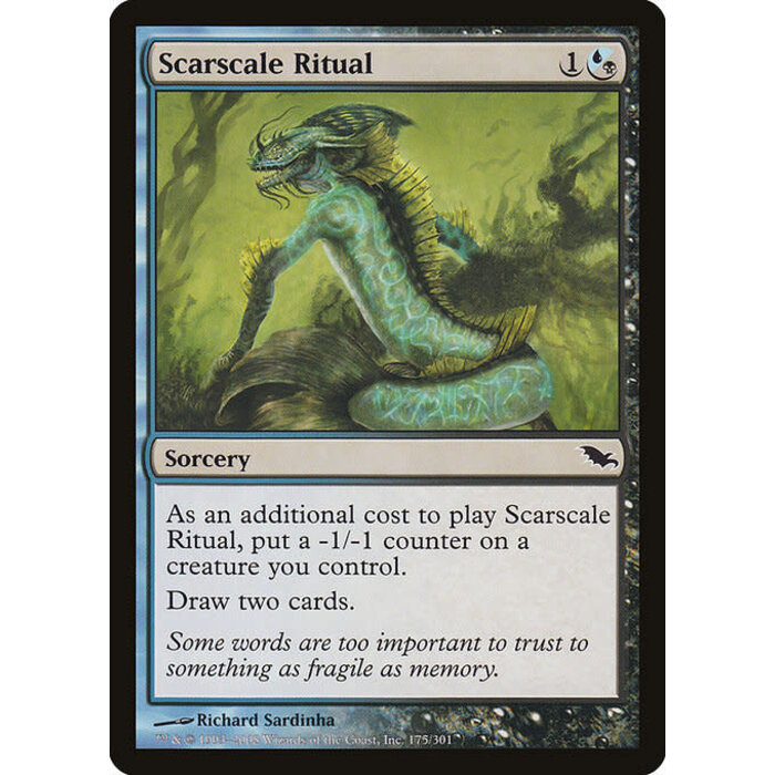 Magic: The Gathering Scarscale Ritual (175) Moderately Played