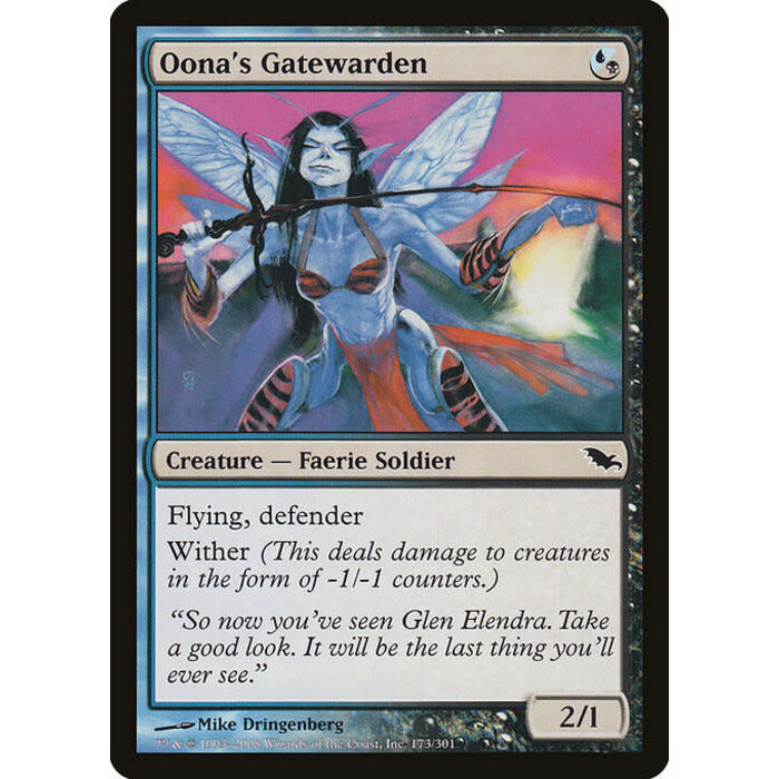 Magic: The Gathering Oona's Gatewarden (173) Moderately Played