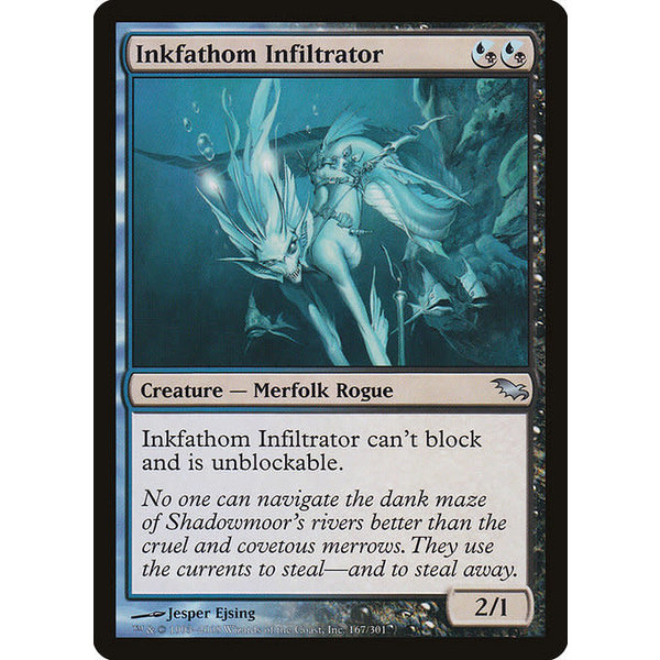 Magic: The Gathering Inkfathom Infiltrator (167) Moderately Played
