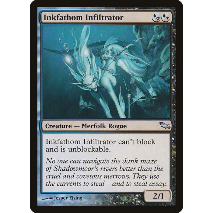 Magic: The Gathering Inkfathom Infiltrator (167) Moderately Played