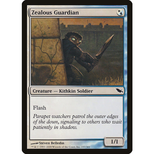 Magic: The Gathering Zealous Guardian (157) Moderately Played