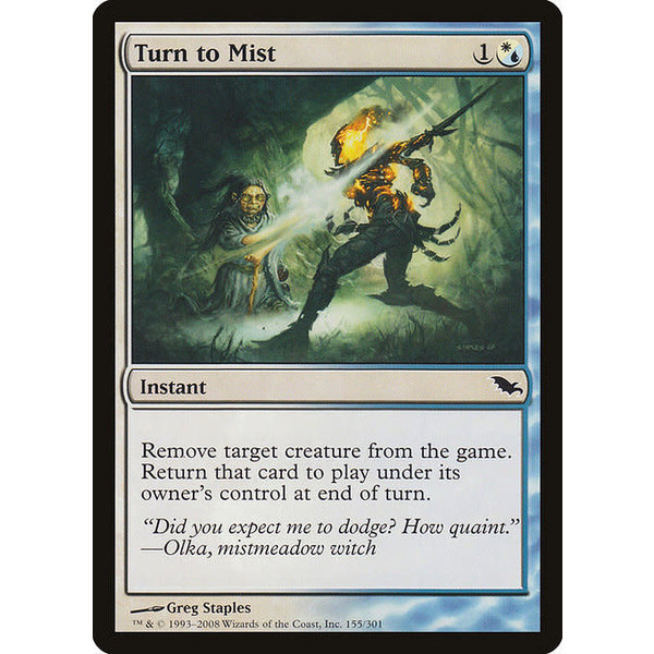 Magic: The Gathering Turn to Mist (155) Moderately Played