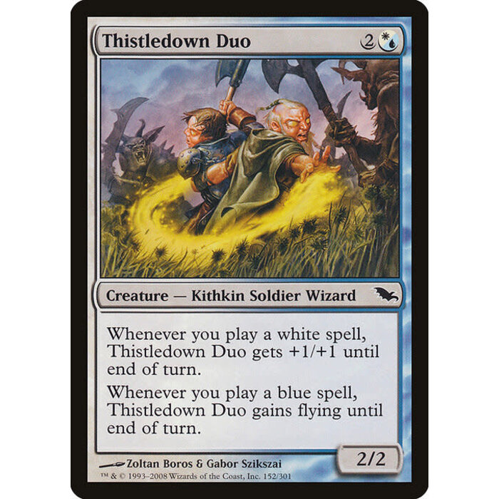 Magic: The Gathering Thistledown Duo (152) Moderately Played
