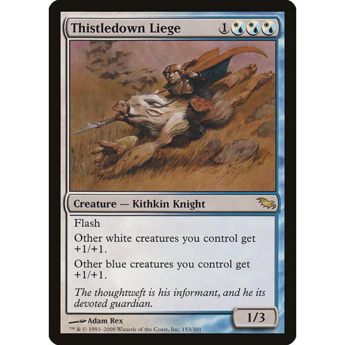 Magic: The Gathering Thistledown Liege (153) Moderately Played