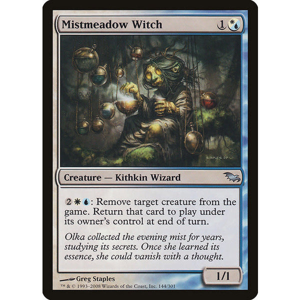 Magic: The Gathering Mistmeadow Witch (144) Moderately Played