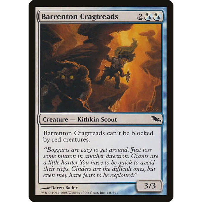 Magic: The Gathering Barrenton Cragtreads (138) Moderately Played