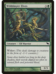 Magic: The Gathering Wildslayer Elves (133) Lightly Played Foil