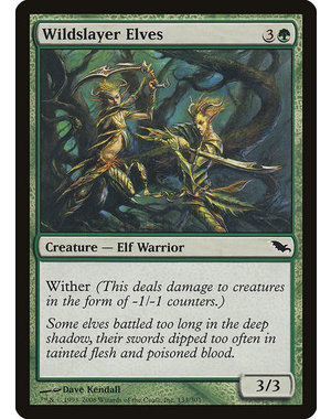 Magic: The Gathering Wildslayer Elves (133) Lightly Played Foil