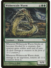 Magic: The Gathering Witherscale Wurm (134) Moderately Played