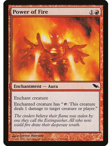 Magic: The Gathering Power of Fire (101) Moderately Played