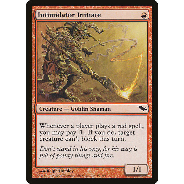 Magic: The Gathering Intimidator Initiate (096) Moderately Played