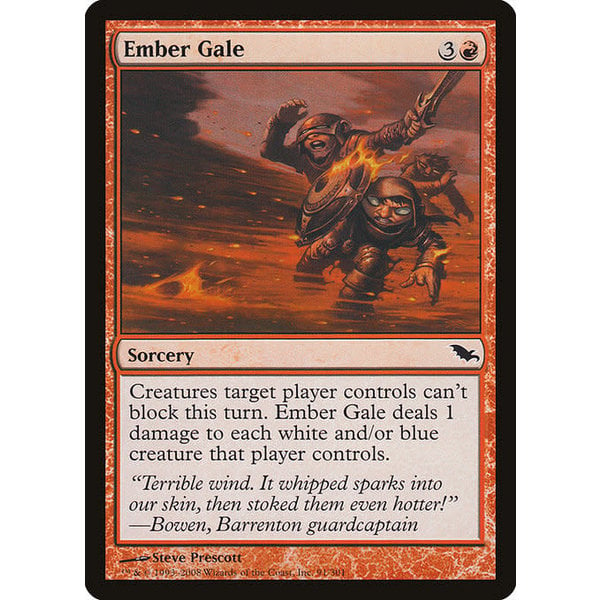 Magic: The Gathering Ember Gale (091) Moderately Played