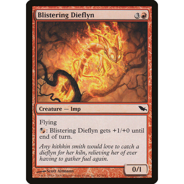 Magic: The Gathering Blistering Dieflyn (082) Moderately Played