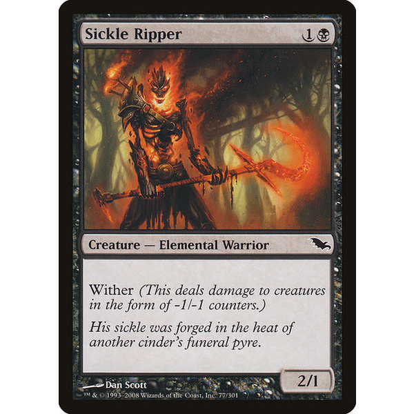 Magic: The Gathering Sickle Ripper (077) Moderately Played