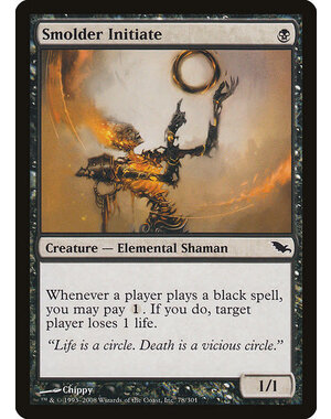 Magic: The Gathering Smolder Initiate (078) Lightly Played Foil