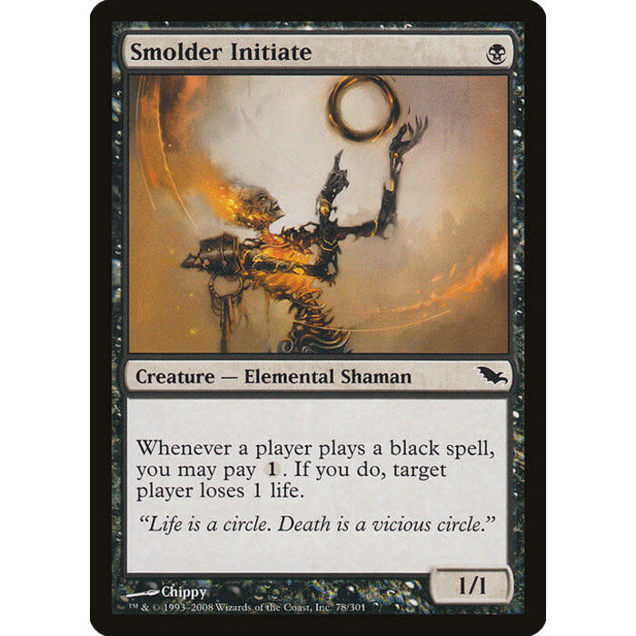 Magic: The Gathering Smolder Initiate (078) Moderately Played
