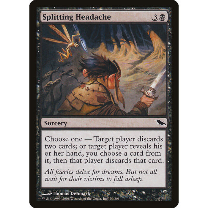 Magic: The Gathering Splitting Headache (079) Moderately Played