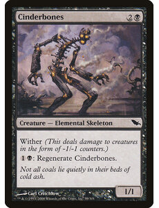 Magic: The Gathering Cinderbones (059) Moderately Played Foil