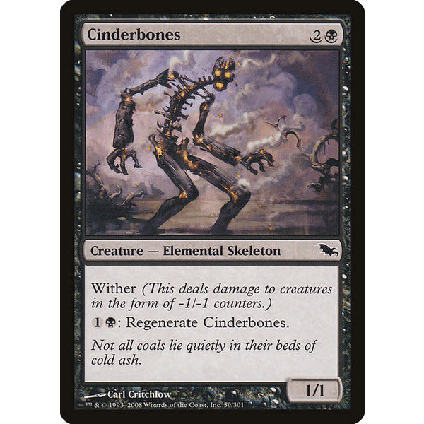 Magic: The Gathering Cinderbones (059) Moderately Played Foil