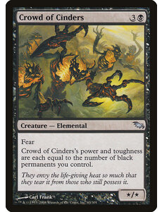 Magic: The Gathering Crowd of Cinders (063) Lightly Played Foil