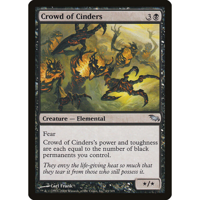 Magic: The Gathering Crowd of Cinders (063) Moderately Played