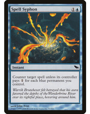 Magic: The Gathering Spell Syphon (052) Moderately Played