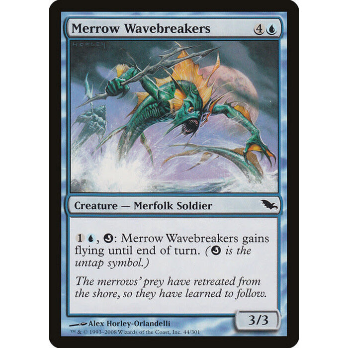 Magic: The Gathering Merrow Wavebreakers (044) Moderately Played