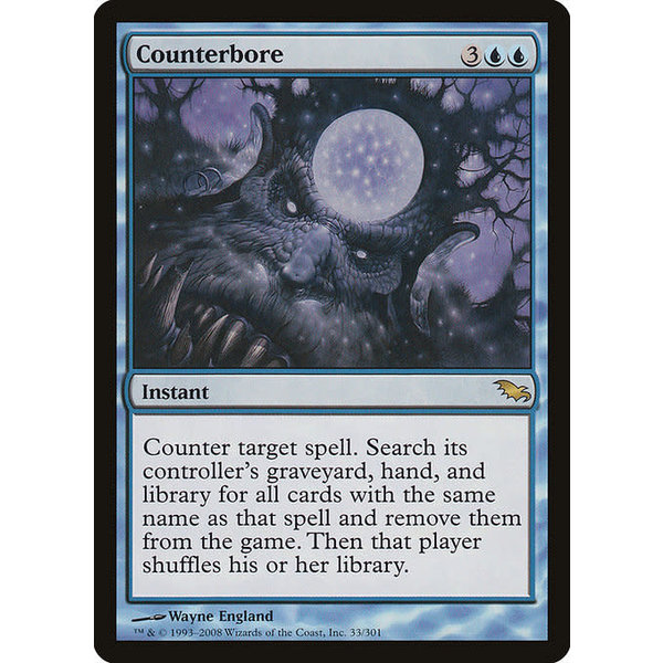 Magic: The Gathering Counterbore (033) Moderately Played