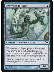 Magic: The Gathering Drowner Initiate (036) Moderately Played