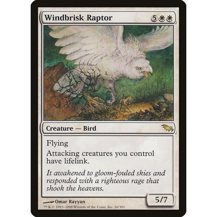 Magic: The Gathering Windbrisk Raptor (026) Moderately Played