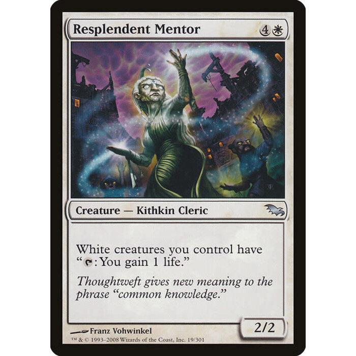 Magic: The Gathering Resplendent Mentor (019) Moderately Played