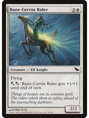 Magic: The Gathering Rune-Cervin Rider (020) Moderately Played