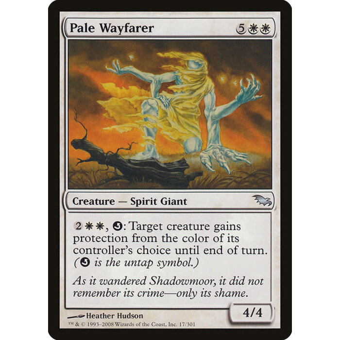 Magic: The Gathering Pale Wayfarer (017) Lightly Played Foil