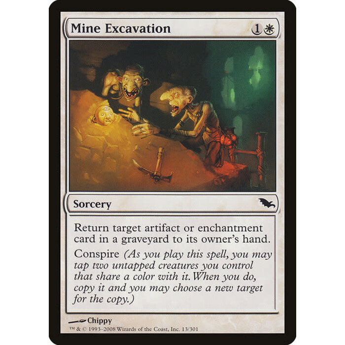 Magic: The Gathering Mine Excavation (013) Moderately Played