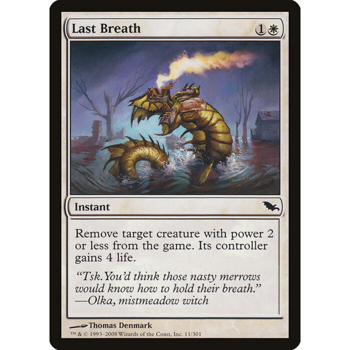 Magic: The Gathering Last Breath (011) Moderately Played