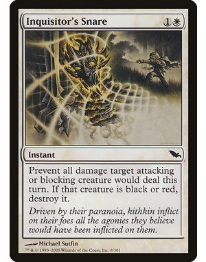 Magic: The Gathering Inquisitor's Snare (008) Moderately Played