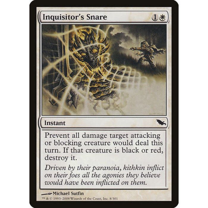 Magic: The Gathering Inquisitor's Snare (008) Moderately Played