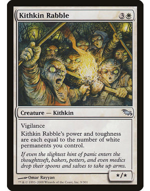 Magic: The Gathering Kithkin Rabble (009) Moderately Played
