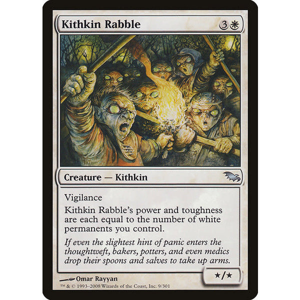 Magic: The Gathering Kithkin Rabble (009) Moderately Played