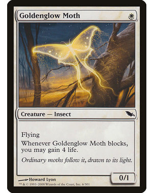 Magic: The Gathering Goldenglow Moth (006) Moderately Played