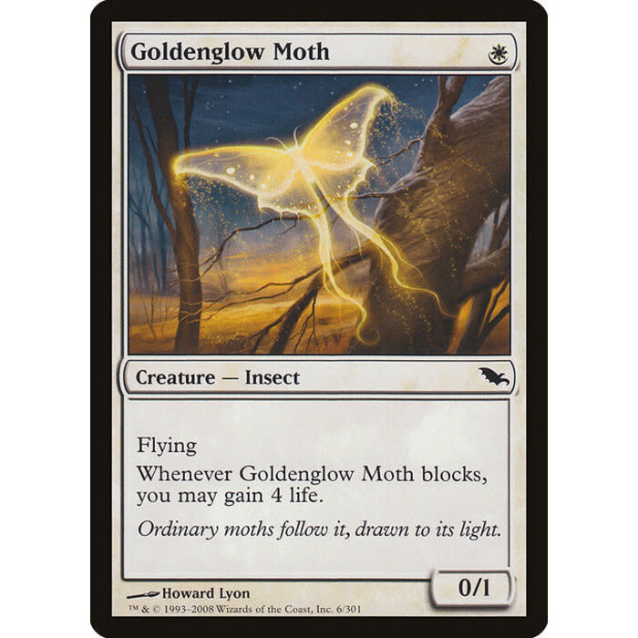 Magic: The Gathering Goldenglow Moth (006) Moderately Played