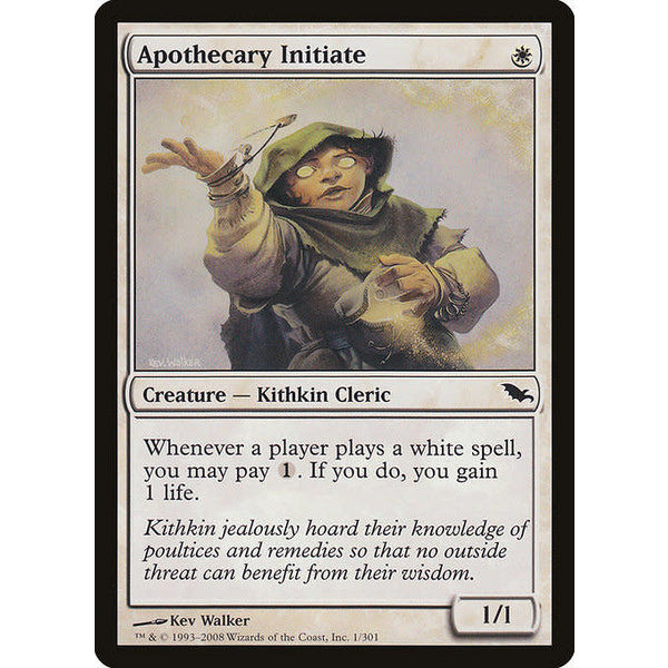 Magic: The Gathering Apothecary Initiate (001) Moderately Played