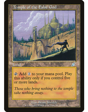 Magic: The Gathering Temple of the False God (143) Moderately Played